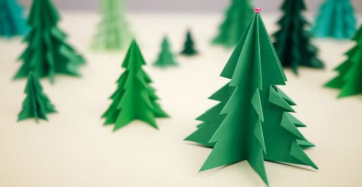 Feestelijk: 3D-kerstboom