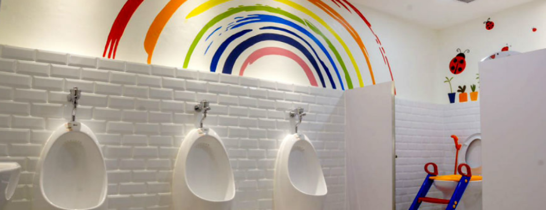 Toiletten in kleur