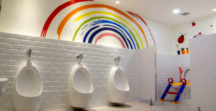 Toiletten in kleur