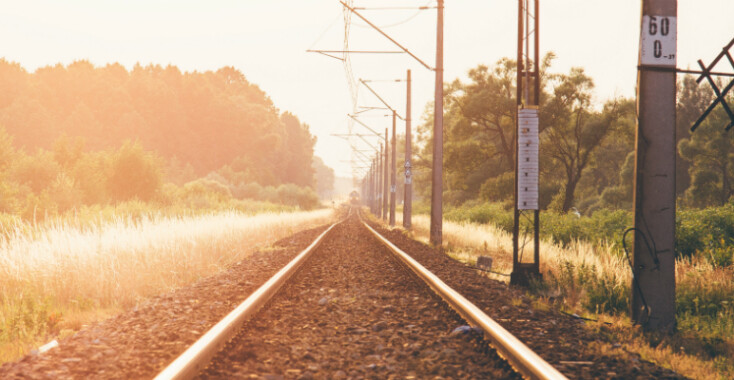 Echtpaar in de trein