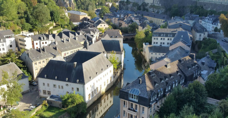 Het Franse gevoel in Luxemburg Stad