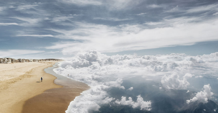 Zwemmen in de wolken