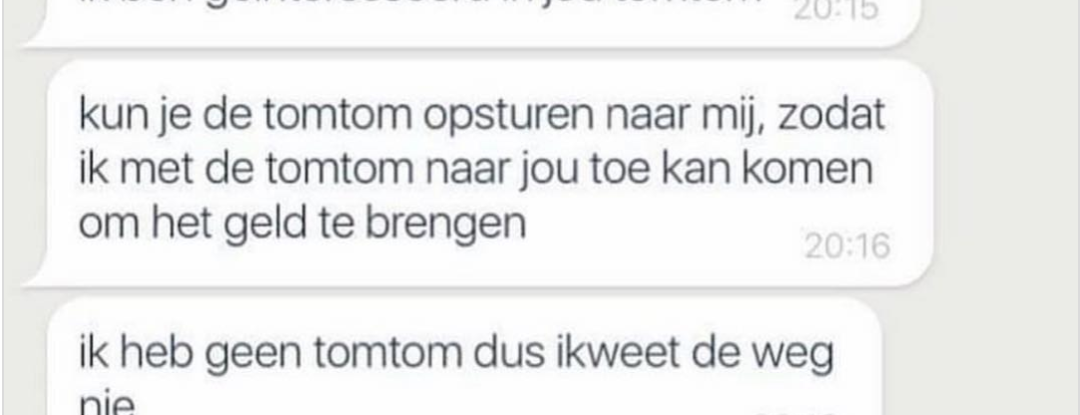 Grappige conversaties over aankopen op Marktplaats