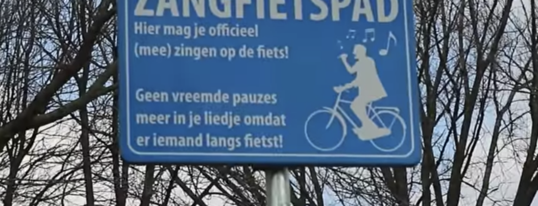 Het Zangfietspad, voor iedereen die houdt van lekker zingen op de fiets