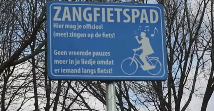 Het Zangfietspad, voor iedereen die houdt van lekker zingen op de fiets